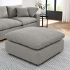 EEI-6258 Commix Down Filled Overstuffed Boucle Fabric Ottoman by Modway