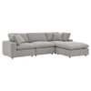 EEI-6363 Commix 4-Piece Down Filled Overstuffed Boucle Fabric Sectional Sofa by Modway