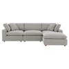 EEI-6363 Commix 4-Piece Down Filled Overstuffed Boucle Fabric Sectional Sofa by Modway