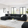 EEI-6365 Commix 5-Piece Down Filled Overstuffed Boucle Fabric Sectional Sofa by Modway