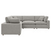 EEI-6368 Commix 5-Piece Down Filled Overstuffed Boucle Sectional Sofa by Modway