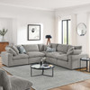 EEI-6368 Commix 5-Piece Down Filled Overstuffed Boucle Sectional Sofa by Modway
