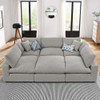 EEI-6372 Commix 6-Piece Down Filled Overstuffed Boucle Fabric Sectional Sofa by Modway
