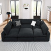 EEI-6372 Commix 6-Piece Down Filled Overstuffed Boucle Fabric Sectional Sofa by Modway