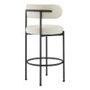 EEI-6520-IVO-BLK Albie Boucle Fabric Bar Stools Set of 2 by Modway