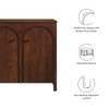 EEI-6537 Appia 2-Door Arched Door Storage Cabinet by Modway