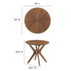 EEI-6558 Crossroads 24" Round Wood Side Table by Modway