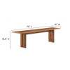 EEI-6560 Amistad 86" Wood Dining Table and Bench Set by Modway