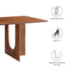 EEI-6593 Rivian Rectangular 70" Wood Dining Table by Modway