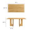 EEI-6593 Rivian Rectangular 70" Wood Dining Table by Modway