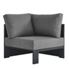 EEI-6631 Tahoe Outdoor Patio Powder-Coated Aluminum Modular Corner Chair by Modway