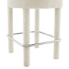 EEI-6707-IVO-SLV Toulouse Boucle Fabric Counter Stool Set of 2 by Modway