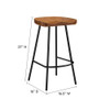 EEI-6741 Concord Backless Wood Counter Stools Set of 2 by Modway