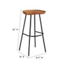 EEI-6742 Concord Backless Wood Bar Stools Set of 2 by Modway
