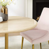 EEI-6752-GLD-TRA Lippa 36" Round Faux Travertine Dining Table by Modway