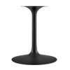 EEI-6758-BLK-TRA Lippa 60" Oval Faux Travertine Dining Table by Modway