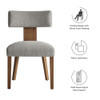 EEI-6777 Nalani Fabric Upholstered Dining Chairs Set of 2 by Modway
