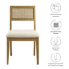EEI-6781 Nimba Faux Rattan Fabric Dining Chairs Set of 2 by Modway