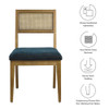 EEI-6781 Nimba Faux Rattan Fabric Dining Chairs Set of 2 by Modway