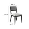 EEI-6781 Nimba Faux Rattan Fabric Dining Chairs Set of 2 by Modway