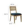 EEI-6781 Nimba Faux Rattan Fabric Dining Chairs Set of 2 by Modway