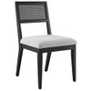 EEI-6781 Nimba Faux Rattan Fabric Dining Chairs Set of 2 by Modway