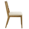 EEI-6781 Nimba Faux Rattan Fabric Dining Chairs Set of 2 by Modway