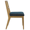 EEI-6781 Nimba Faux Rattan Fabric Dining Chairs Set of 2 by Modway