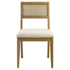 EEI-6781 Nimba Faux Rattan Fabric Dining Chairs Set of 2 by Modway