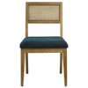 EEI-6781 Nimba Faux Rattan Fabric Dining Chairs Set of 2 by Modway