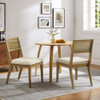 EEI-6781 Nimba Faux Rattan Fabric Dining Chairs Set of 2 by Modway