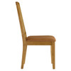 EEI-6802 Arlo Vegan Leather Upholstered Faux Rattan and Wood Dining Side Chairs Set of 2 by Modway