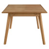 EEI-6813-NAT Vienna Outdoor Patio Teak Wood Extendable Dining Table by Modway