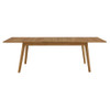 EEI-6813-NAT Vienna Outdoor Patio Teak Wood Extendable Dining Table by Modway