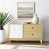 EEI-6817-NAT-WHI Nectar 43" Wood Grain Accent Cabinet by Modway