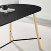 EEI-6836-BLK-OAK Infuse 71" Wood Grain Dining Table by Modway