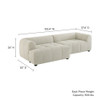 EEI-6868 Liana Left-Facing Upholstered Fabric Modular Sofa with Chaise by Modway