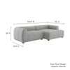 EEI-6869 Liana Right-Facing Upholstered Fabric Modular Sofa with Chaise by Modway
