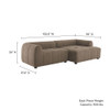 EEI-6869 Liana Right-Facing Upholstered Fabric Modular Sofa with Chaise by Modway