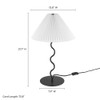EEI-6876-BLK Wave Squiggle Table Lamp by Modway