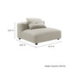 EEI-6885 Solace Modular Upholstered Fabric Armless Chair by Modway