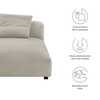 EEI-6887 Solace Modular Upholstered Fabric Armless Chaise Lounge by Modway