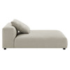 EEI-6887 Solace Modular Upholstered Fabric Armless Chaise Lounge by Modway