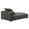 EEI-6887 Solace Modular Upholstered Fabric Armless Chaise Lounge by Modway