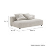 EEI-6890 Solace Modular Corduroy Upholstered Armless Loveseat by Modway