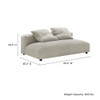 EEI-6891 Solace Modular Upholstered Fabric Armless Loveseat by Modway