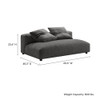 EEI-6891 Solace Modular Upholstered Fabric Armless Loveseat by Modway