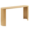 EEI-6912-OAK Aspect Oval Wood Entryway Console Table by Modway