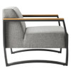 EEI-6947 Sauve Outdoor Patio Aluminum and Fabric Armchair by Modway