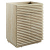 EEI-6967-TRA Render 24" Faux Travertine Bathroom Vanity Cabinet (Sink Not Included) by Modway